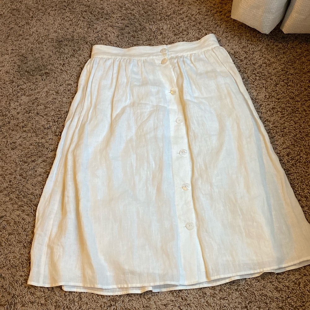 Zara Linen Midi Skirt STILL AVAILABLE